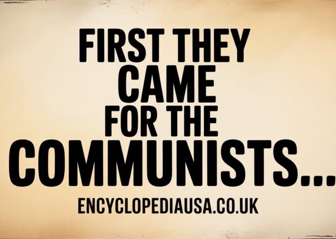 First They Came for the Communists: A Powerful Warning Against Silence 2026