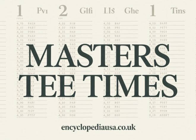 Masters Tee Times: Complete Guide to Golf’s Greatest Schedule