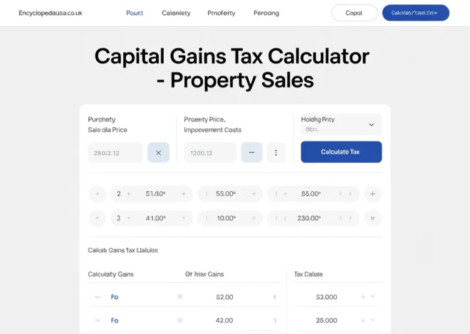 Capital Gains Tax Calculator on Sale of Property: Essential Guide to Smart Savings