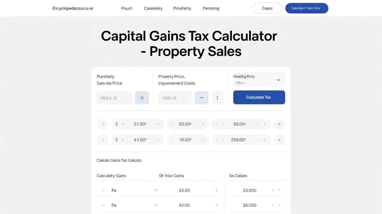 Capital Gains Tax Calculator on Sale of Property: Essential Guide to Smart Savings