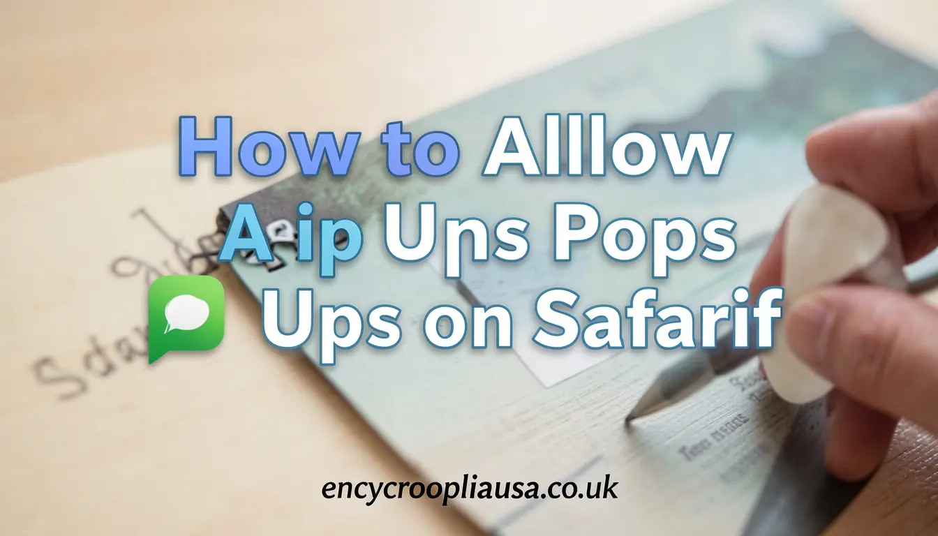 How to Allow Pop Ups on Safari: Easy Fix Guide