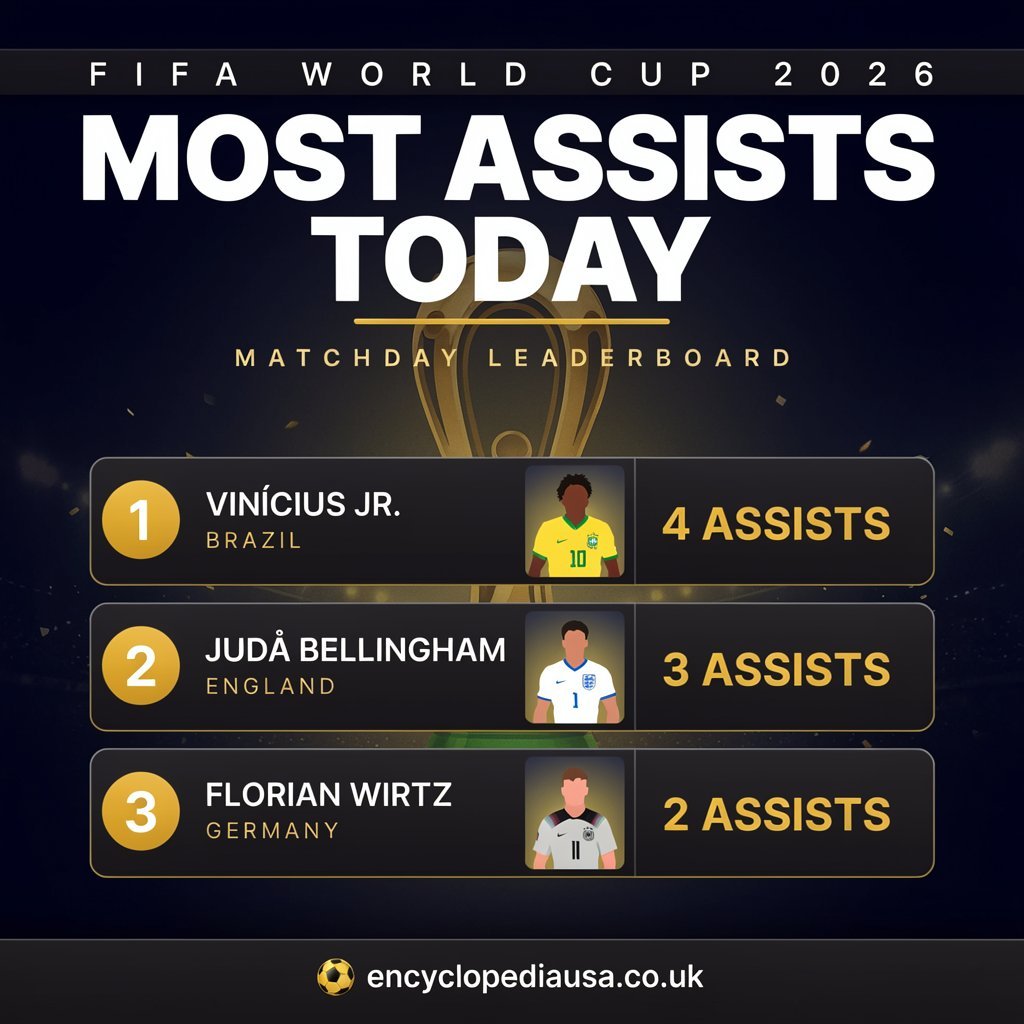 FIFA World Cup 2026 Most Assists Today: Olise Stuns All